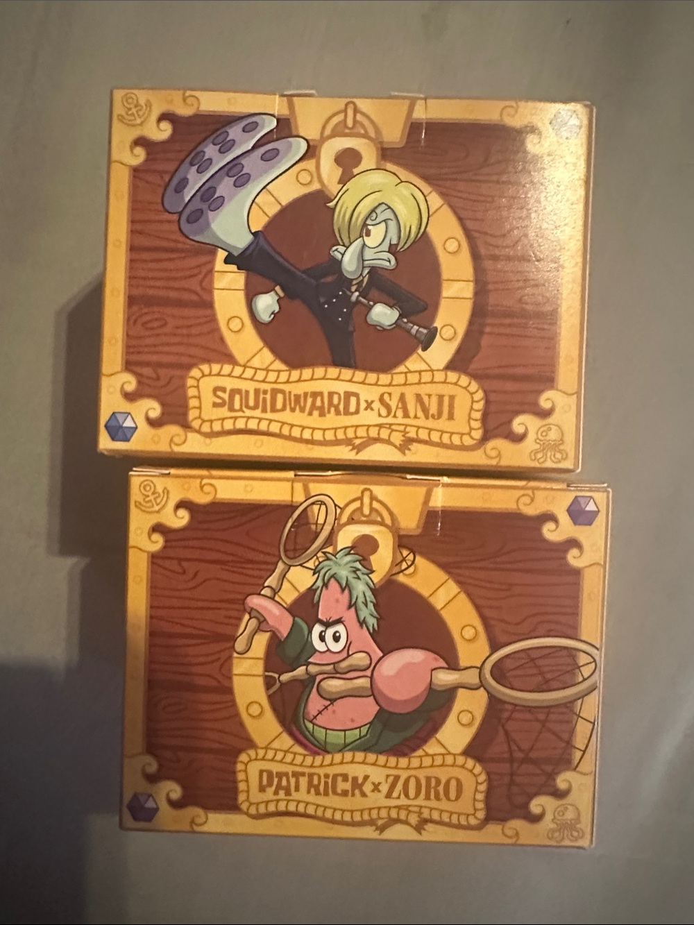 McDonald's Squidward x Sanji & Patrick x Zoro toys